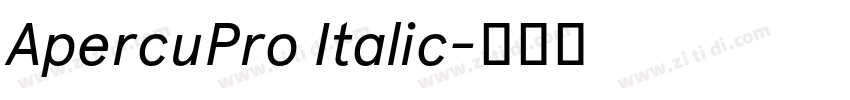 ApercuPro Italic字体转换